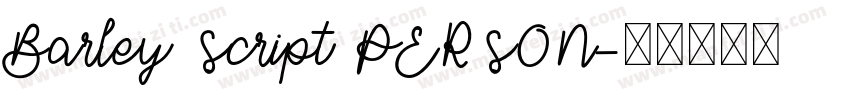 Barley Script PERSON字体转换